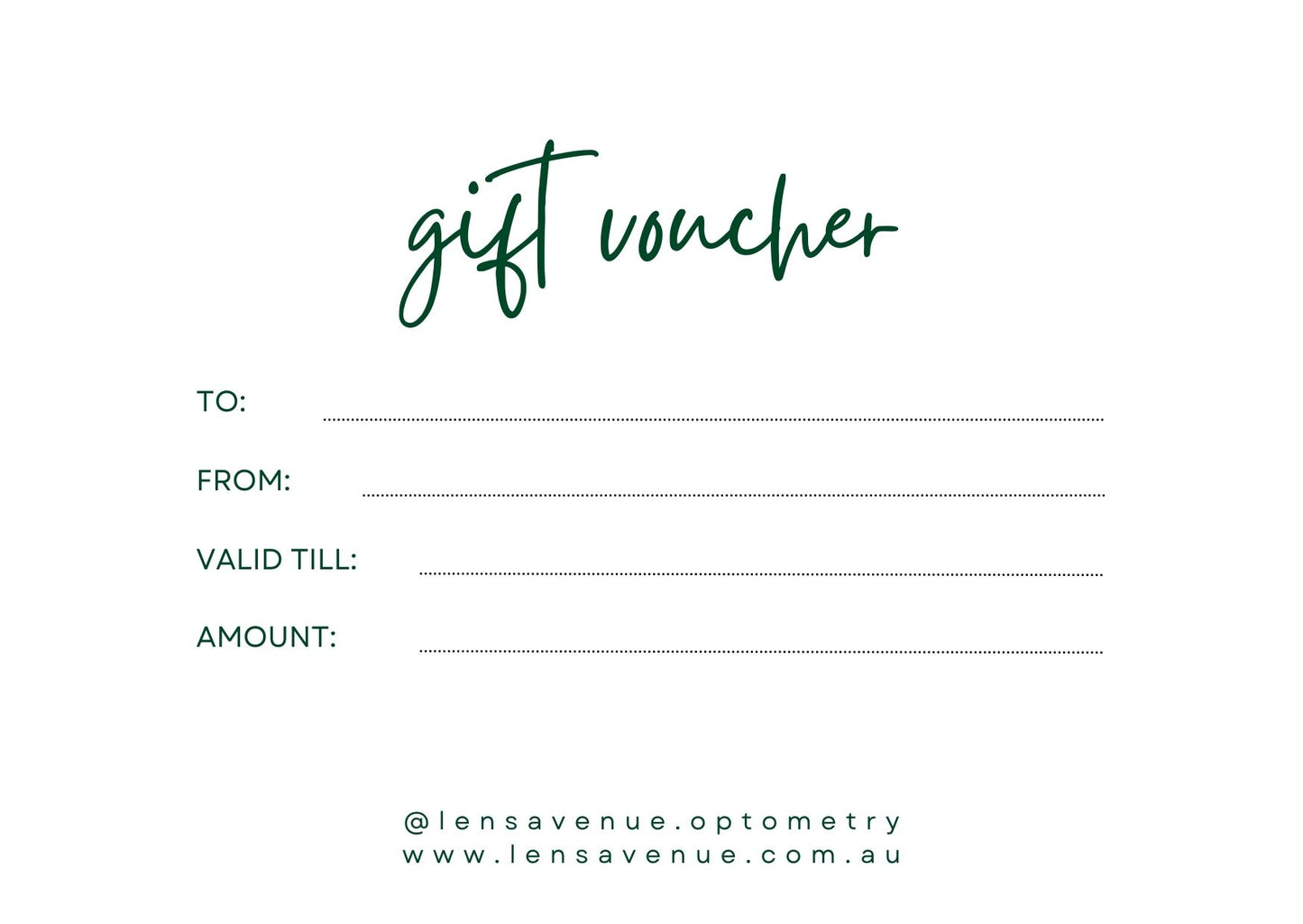 Lens Avenue Gift Card